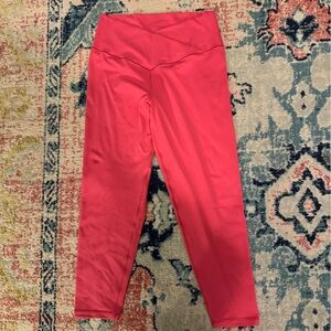 Aerie Pink Leggings Crossover